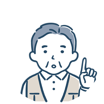 家族が面会するイラスト